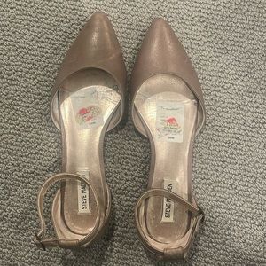 Steven Madden leather flats with ankle strap